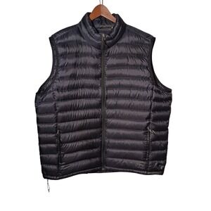 Cabelas Goose Down Puffer Vest Men's 2XL XXL Black